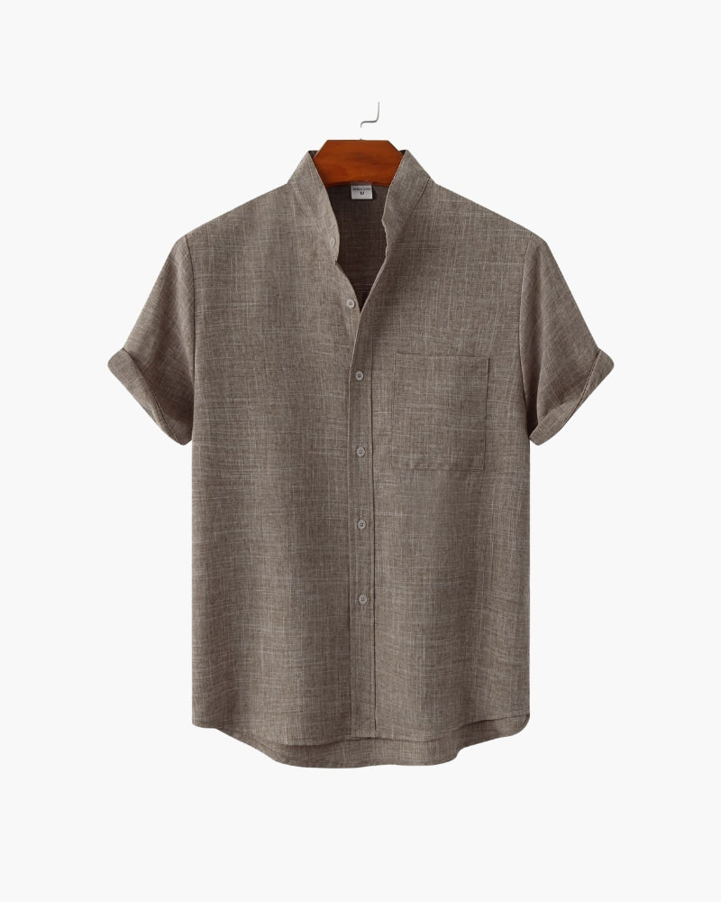 Camisa Cuello Mao Kensington
