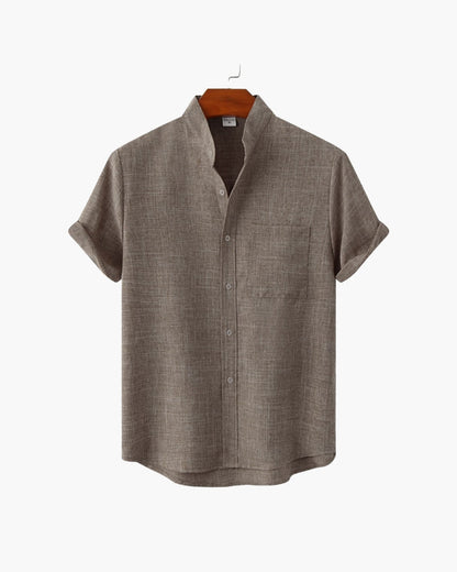 Camisa Cuello Mao Kensington