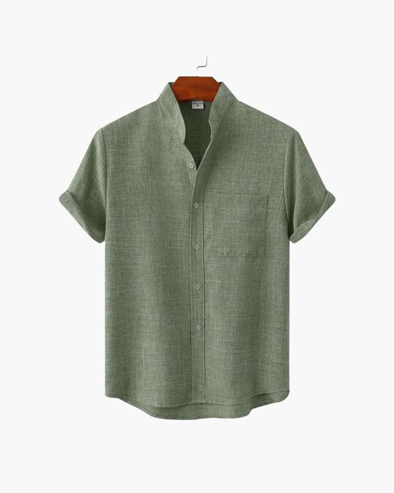 Camisa Cuello Mao Kensington