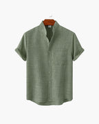 Camisa Cuello Mao Kensington