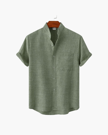 Camisa Cuello Mao Kensington
