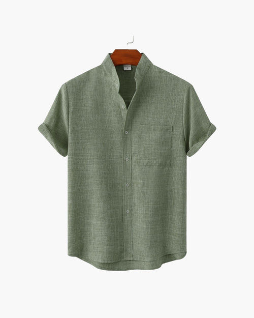 Camisa Cuello Mao Kensington