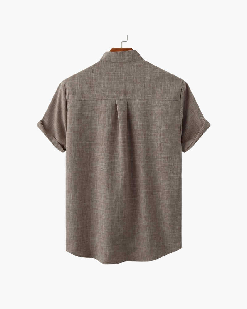 Camisa Cuello Mao Kensington