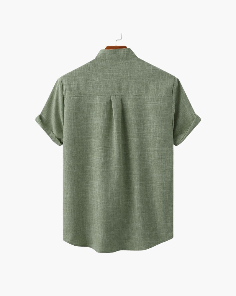 Camisa Cuello Mao Kensington