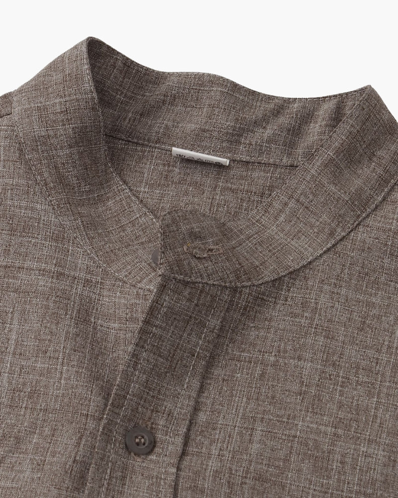 Camisa Cuello Mao Kensington
