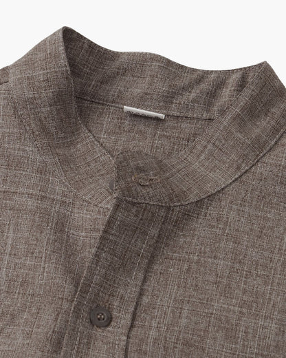 Camisa Cuello Mao Kensington
