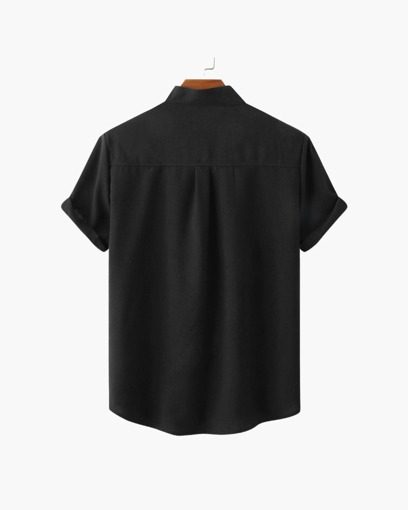 Camisa Cuello Mao Kensington