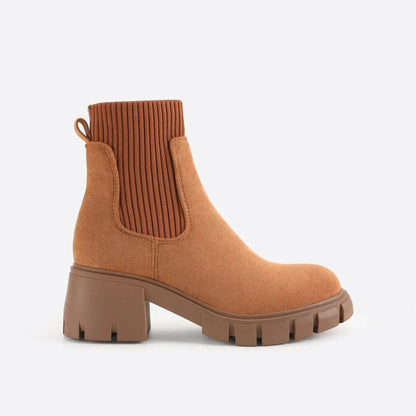 Boreal | Botas Chelsea Caqui de Caña Baja con Forro Cálido