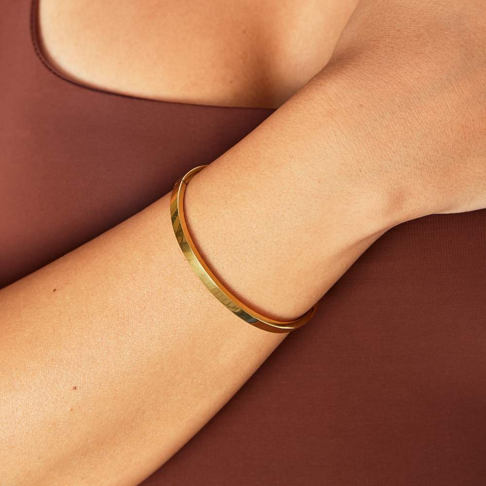 Lily | Brazalete de Oro de 18K