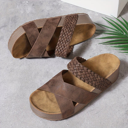 Sandalias Elegancia Trenzada