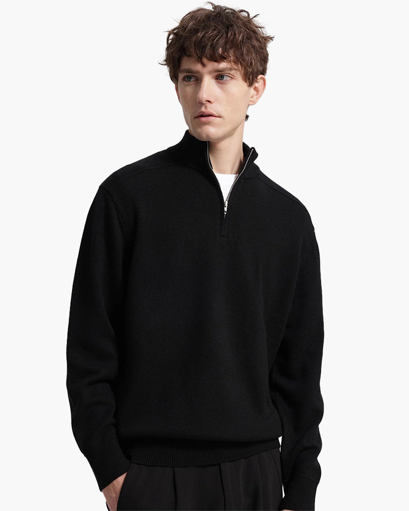 Jersey de Lana Merino Half-Zip