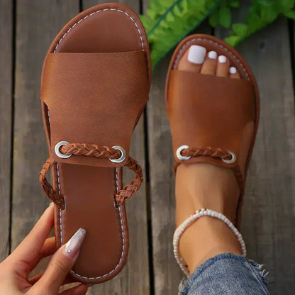 Sandalias trenzadas de calzar