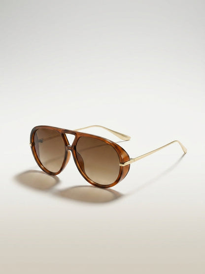 Sidney | Gafas de Sol Negras con Detalles Dorados