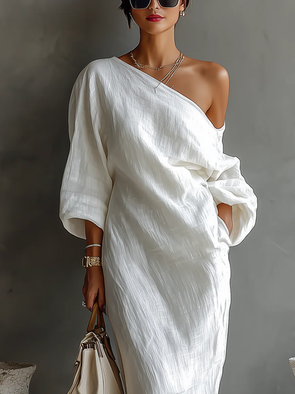 Elise™ | Vestido maxi asimétrico y elegante