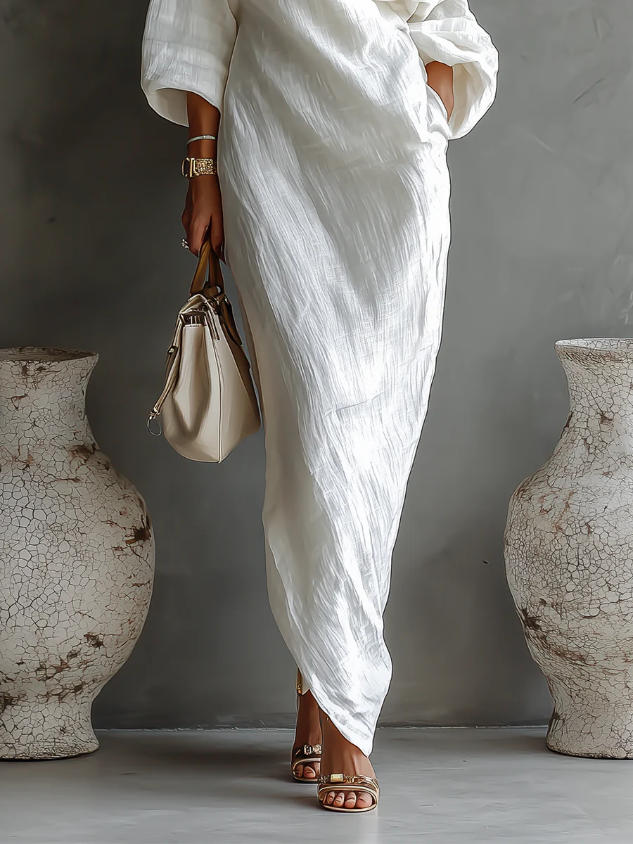 Elise™ | Vestido maxi asimétrico y elegante