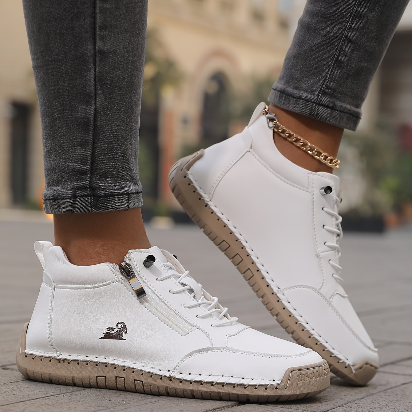 Lisa | Zapatillas Ortopédicas con Cremallera y Plantilla Extraíble