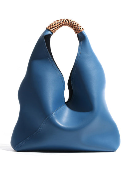 Bolso de Piel con Diseño de Firma