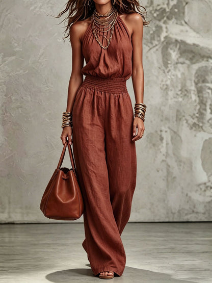 Alessia | Mono Elegante de Espalda Descubierta, Estilo Verano Chic