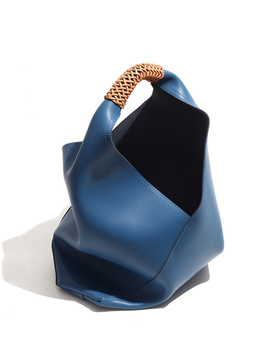 Bolso de Piel con Diseño de Firma