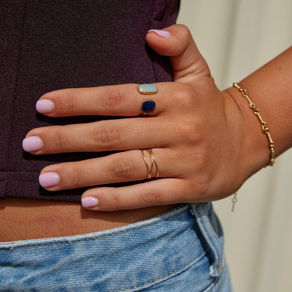 Bucle Infinito | Anillo de Oro Antideslustre
