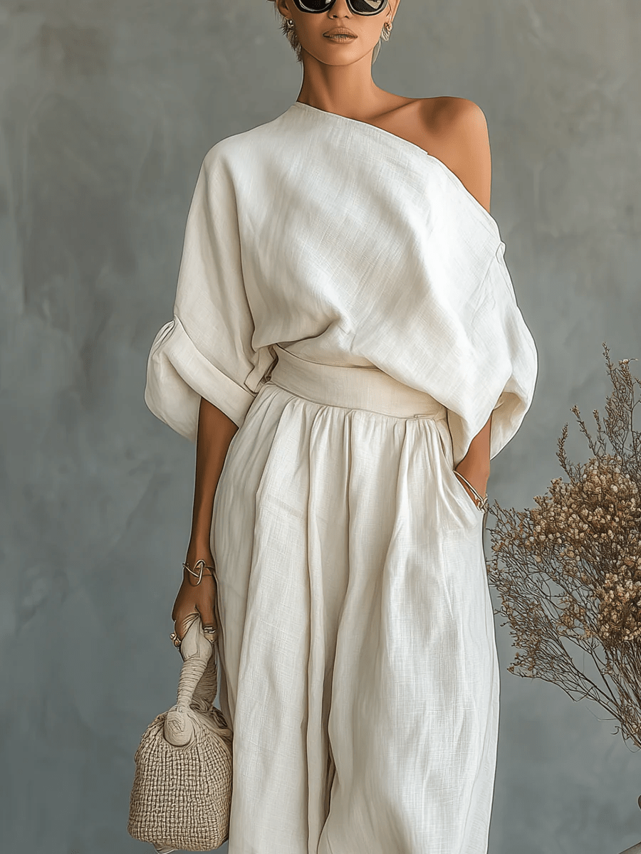 Mila™ | Conjunto 2 piezas con escote bardot