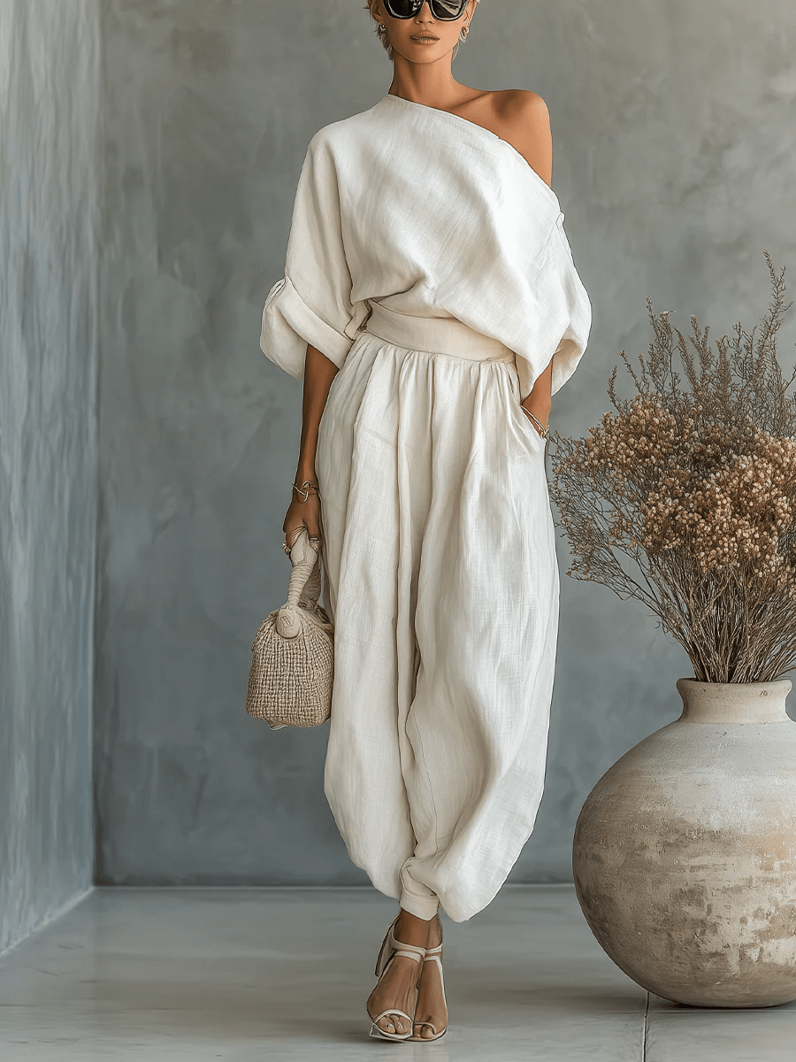 Mila™ | Conjunto 2 piezas con escote bardot