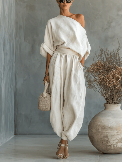 Mila™ | Conjunto 2 piezas con escote bardot