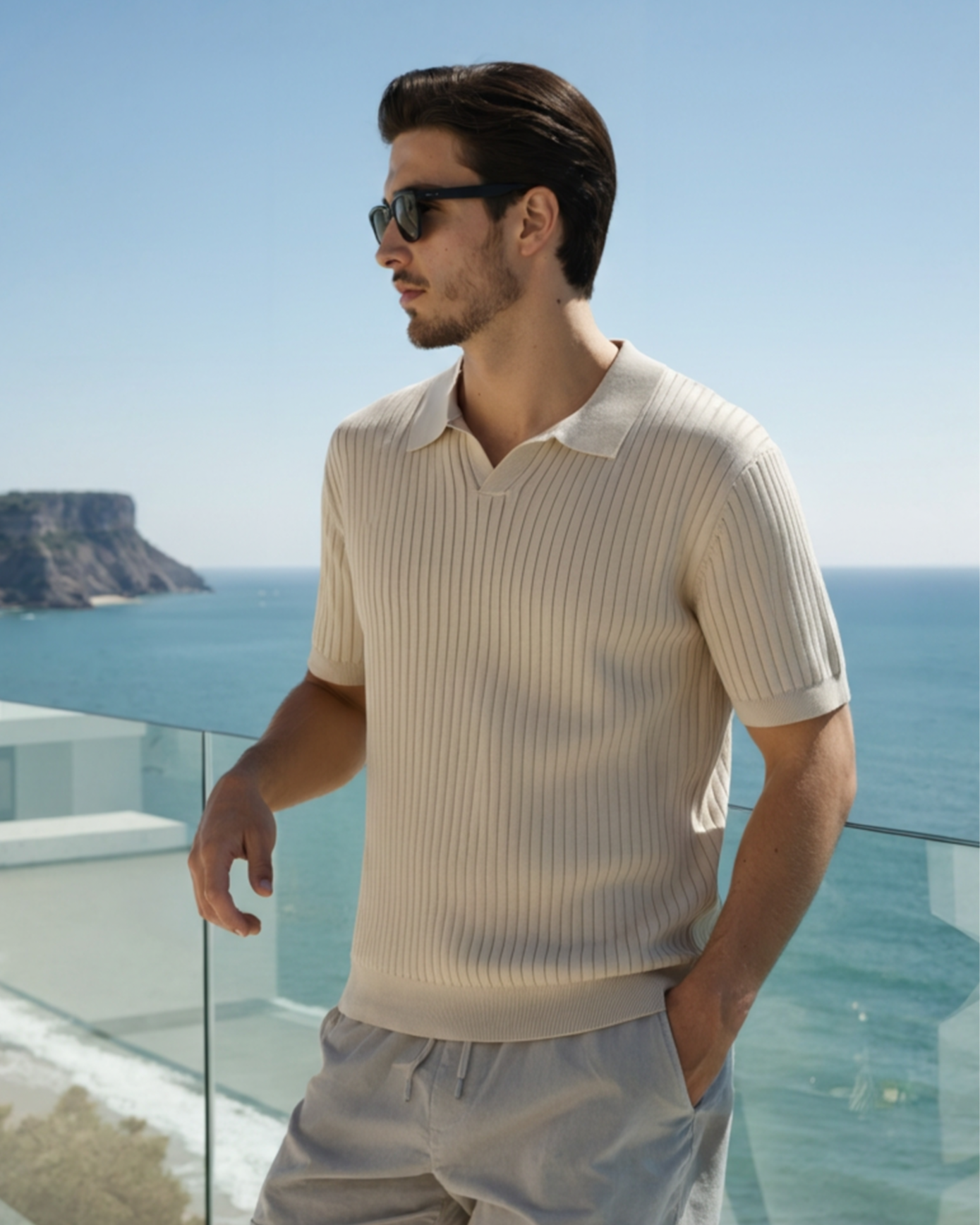 Polo Premium de Punto Canalé Chelsea